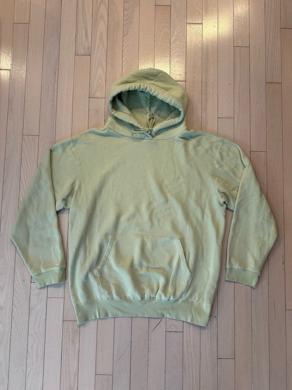 John Elliott Light Sage Green Pullover Hoodie - Picture 2 of 5